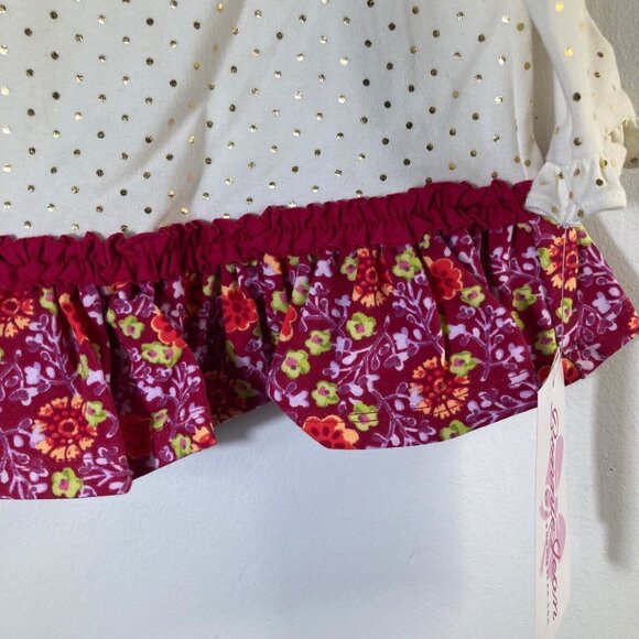 Girls Bonnie Jean Pumpkin Peplum Dress Long Sleeve 3T NWT - Picture 6 of 7